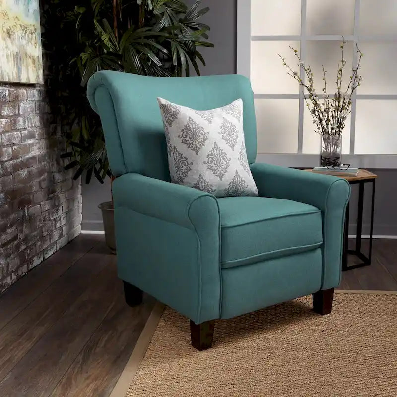 Fauteuil inclinable manuel standard, chaise longue confortable pour salon, chambre à coucher, sarcelle