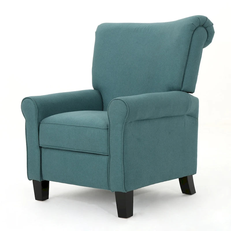 Fauteuil inclinable manuel standard, chaise longue confortable pour salon, chambre à coucher, sarcelle