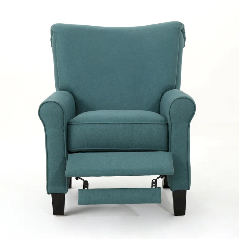 Fauteuil inclinable manuel standard, chaise longue confortable pour salon, chambre à coucher, sarcelle