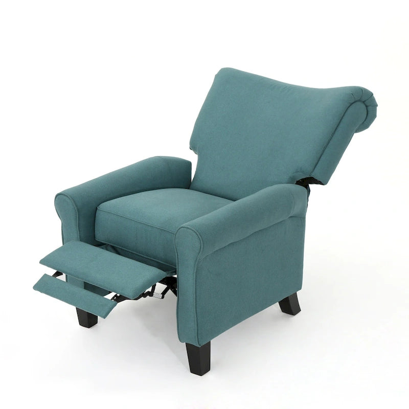Fauteuil inclinable manuel standard, chaise longue confortable pour salon, chambre à coucher, sarcelle