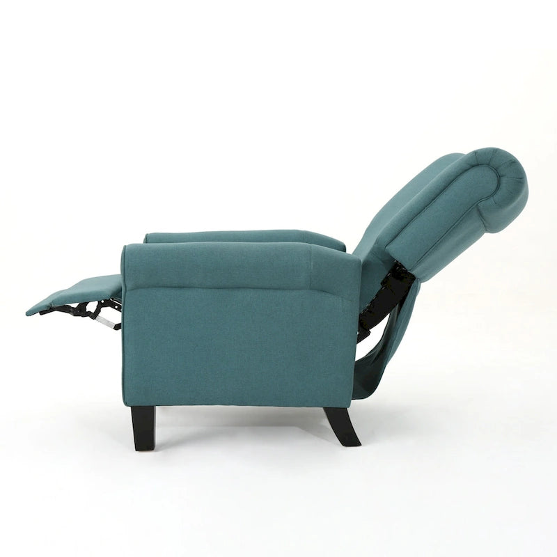Fauteuil inclinable manuel standard, chaise longue confortable pour salon, chambre à coucher, sarcelle