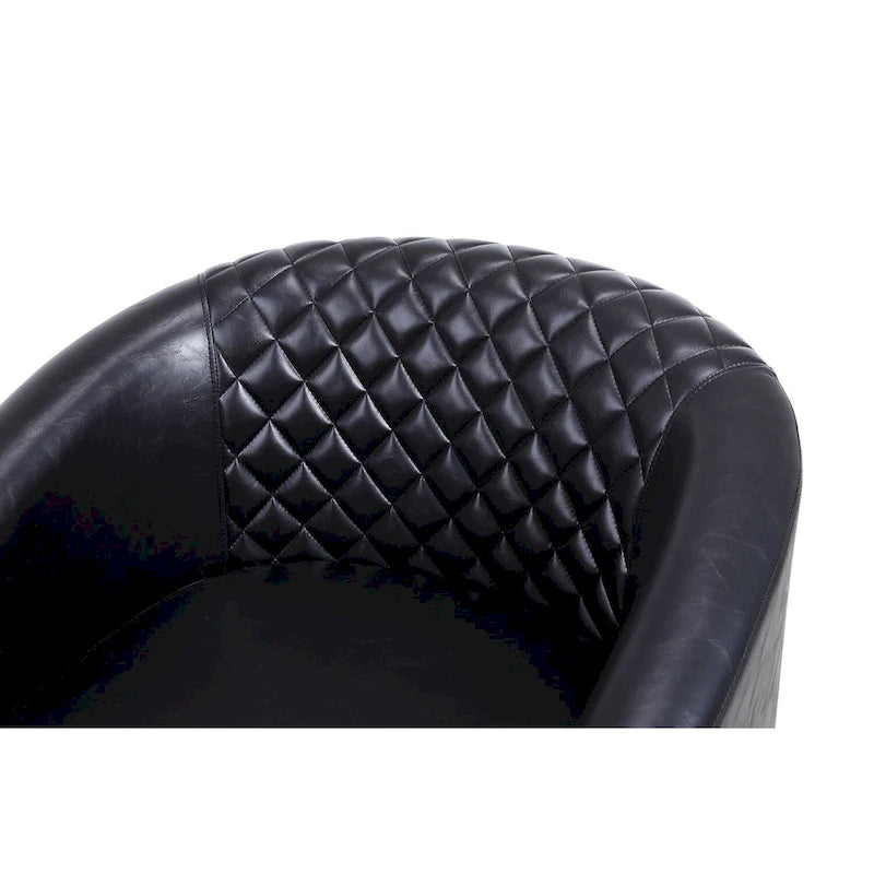 Fauteuil d'appoint avec clous décoratifs et pieds en bois massif pour salon