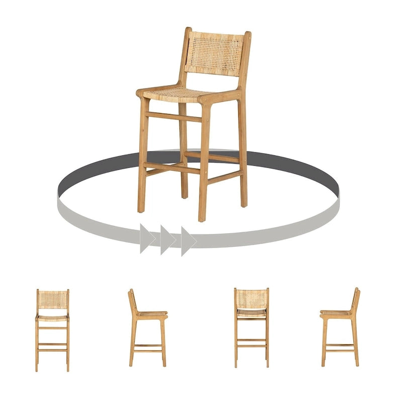 Tabouret en rotin