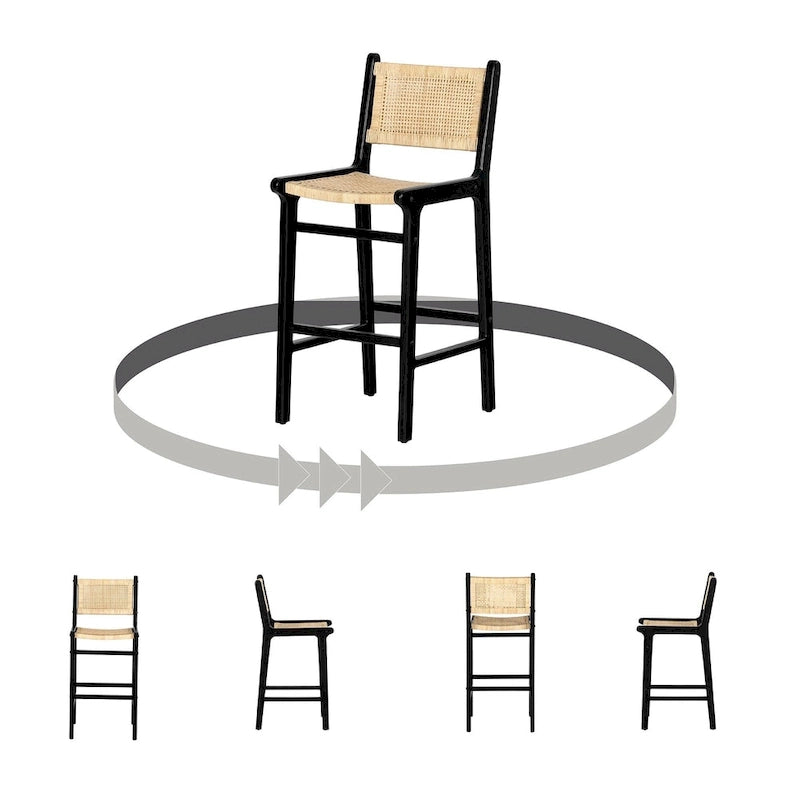 Tabouret en rotin