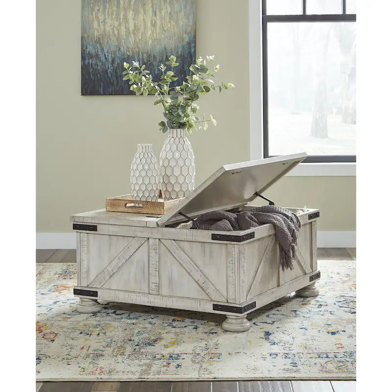 Table basse avec rangement - 36L x 36P x 18H