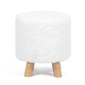 Repose-pieds ottoman rond, rembourré, pouf