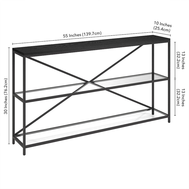 Console rectangulaire de 55 po de largeur – 55 po de largeur