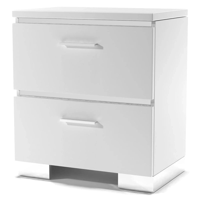 Lit de rangement en bois massif Modern Queen avec interface USB