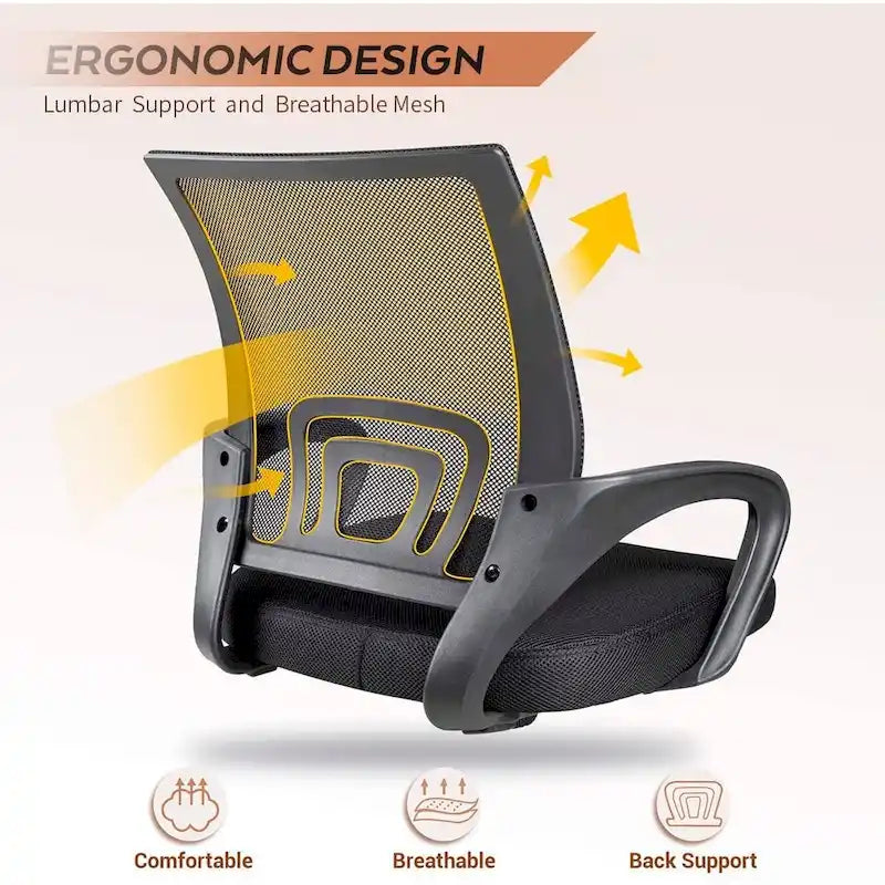 Chaise de bureau Chaise de bureau en maille Chaise d'ordinateur avec accoudoir