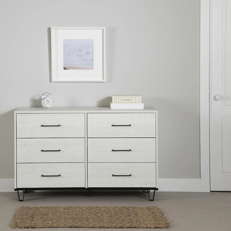 Commode double à 6 tiroirs