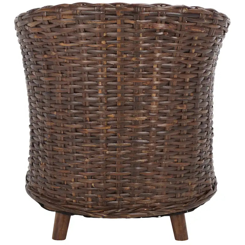 Fauteuil en rotin avec coussin