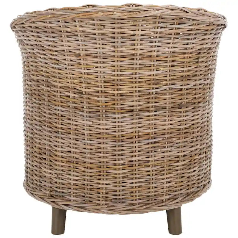 Fauteuil en rotin avec coussin