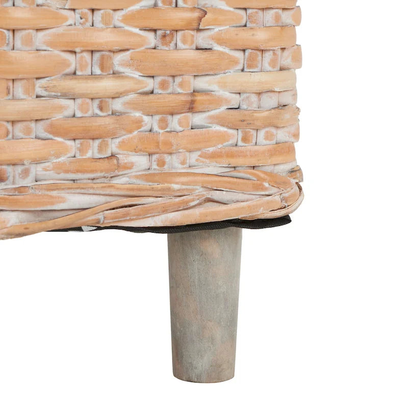 Fauteuil en rotin avec coussin