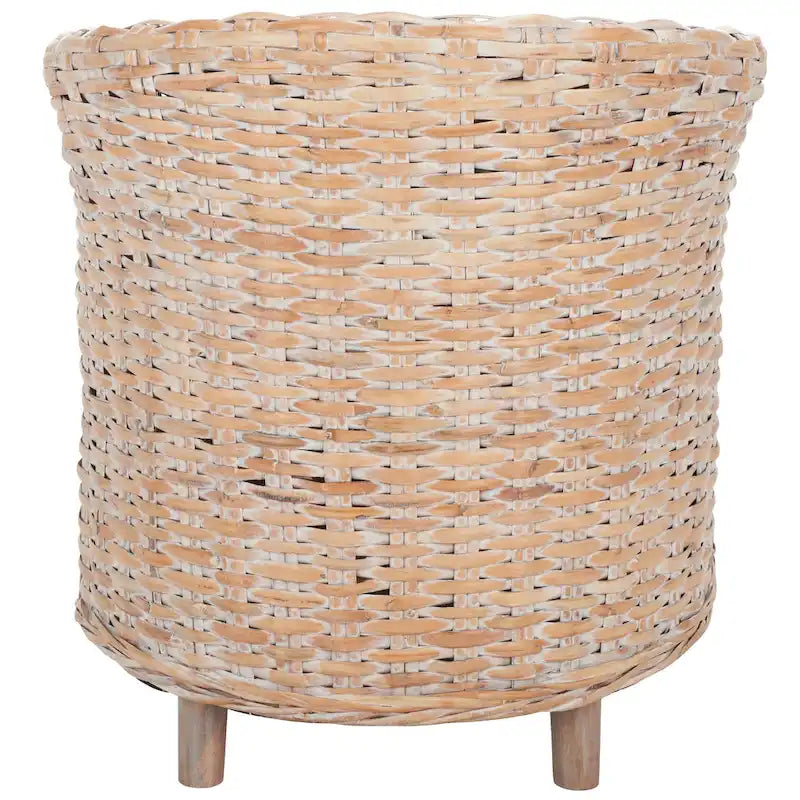 Fauteuil en rotin avec coussin
