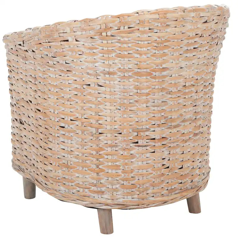 Fauteuil en rotin avec coussin