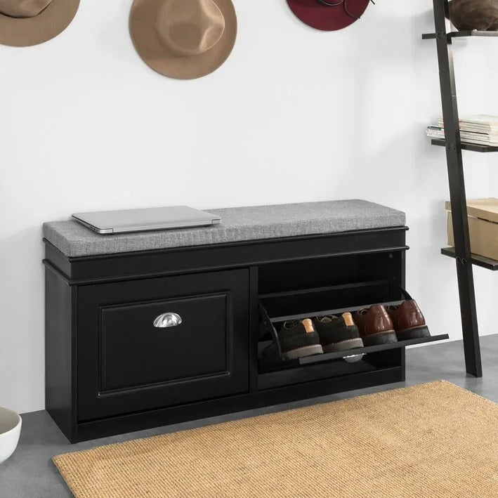 Meuble de rangement pour chaussures d'entrée avec tiroir basculant