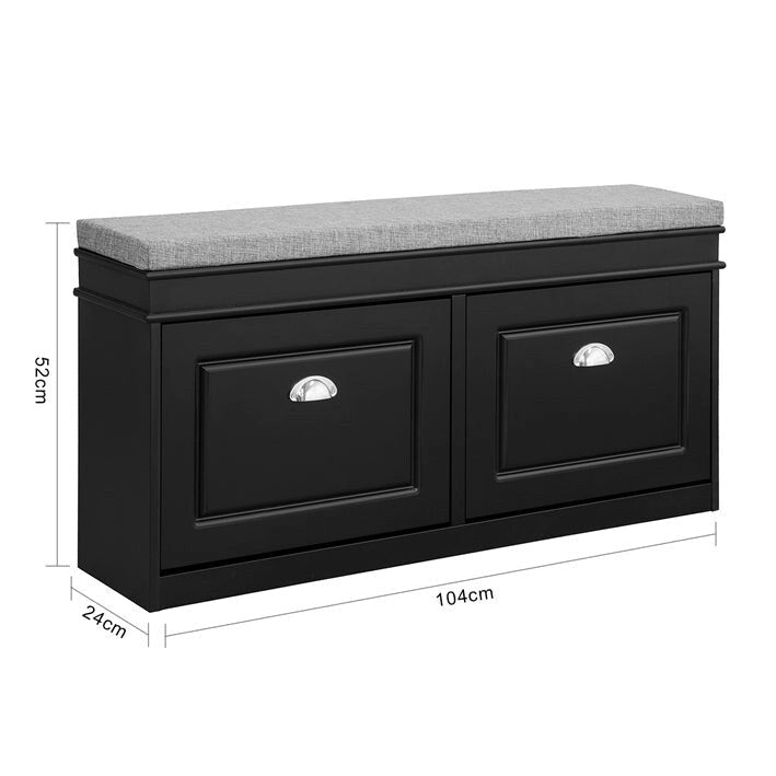 Meuble de rangement pour chaussures d'entrée avec tiroir basculant