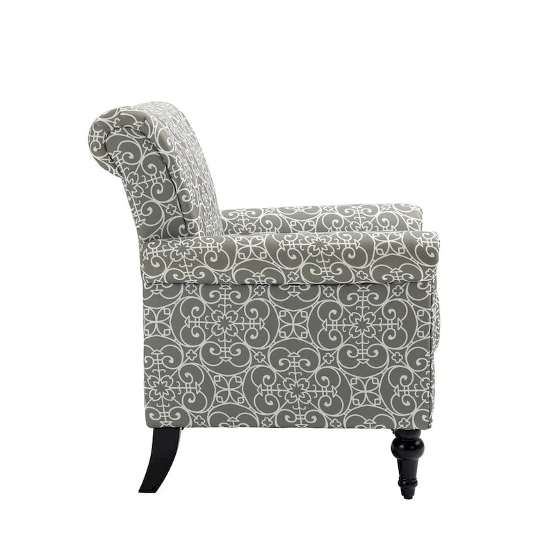 Fauteuil d'appoint Mid-Century Modern Rembourré, Fauteuil de Salon, Canapé Simple pour Salon