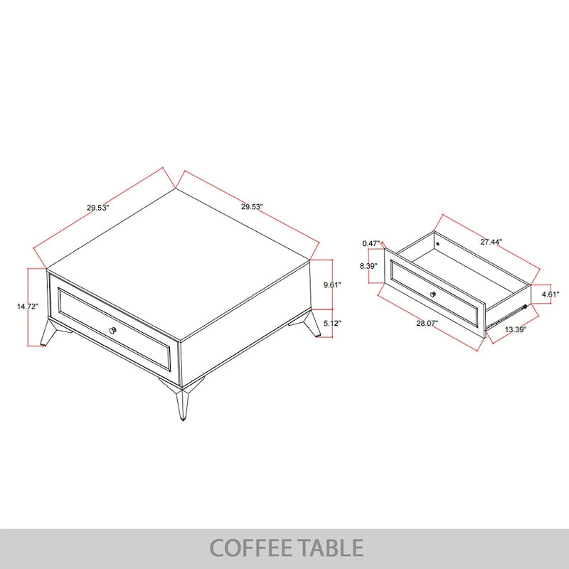 Table basse contemporaine