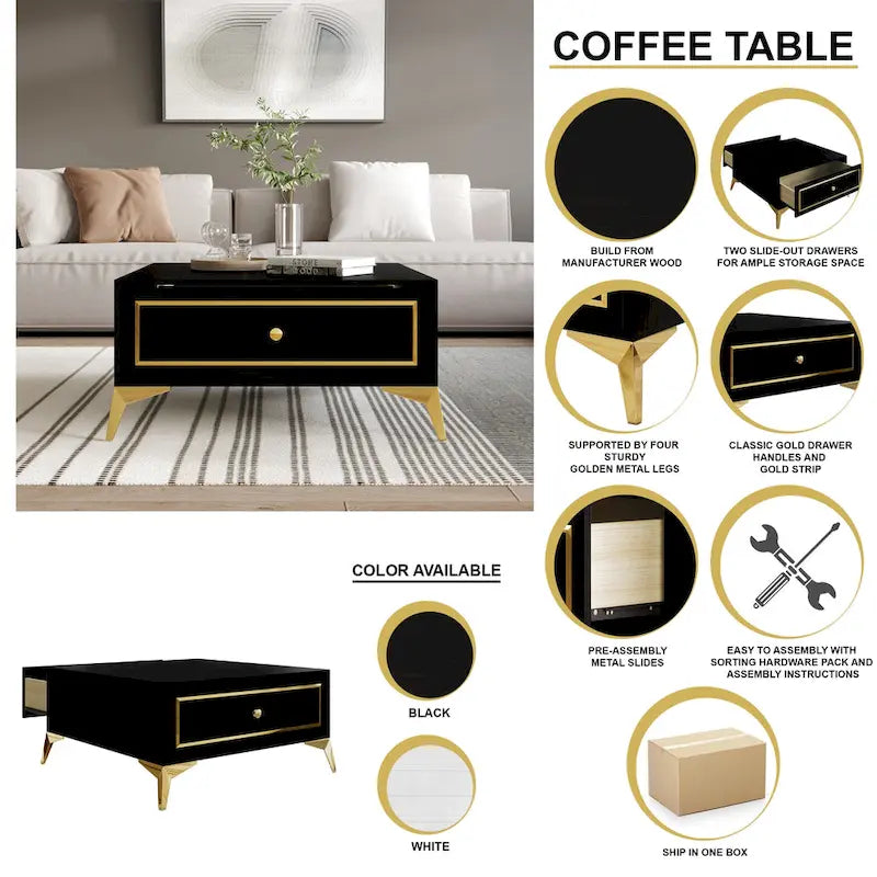 Table basse contemporaine
