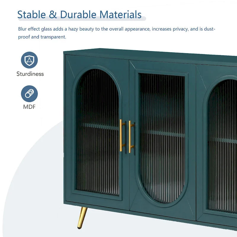 Meuble TV pour téléviseurs de plus de 65 pouces, meuble TV en bois avec placard de rangement et étagères réglables, console multimédia pour salon et chambre à coucher