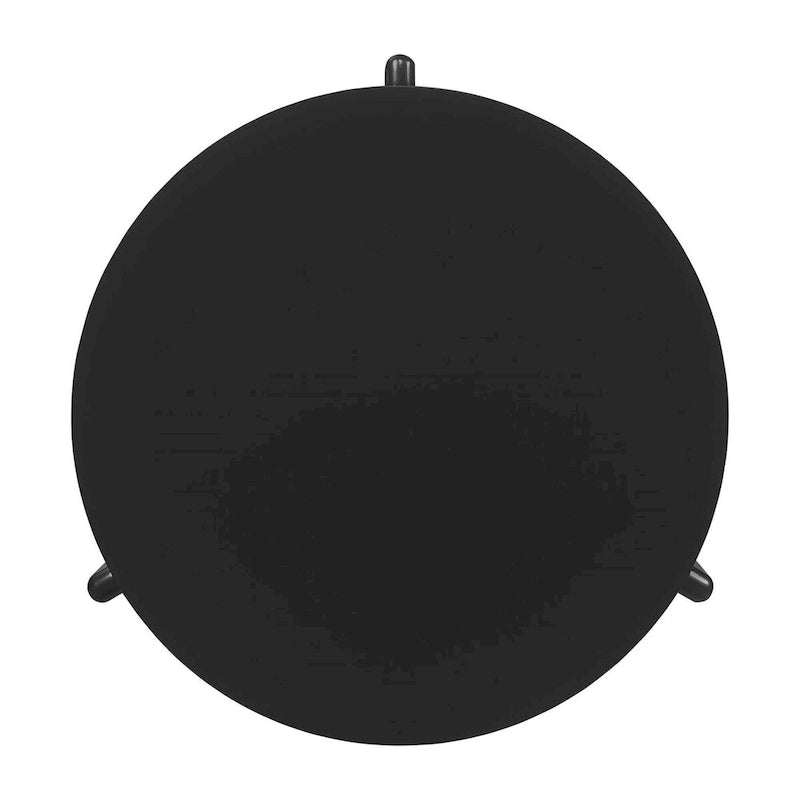 Table basse ronde noire