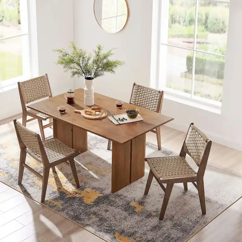 Table à manger en bois de 60 pouces