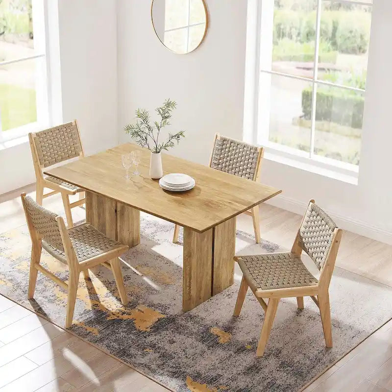 Table à manger en bois de 60 pouces