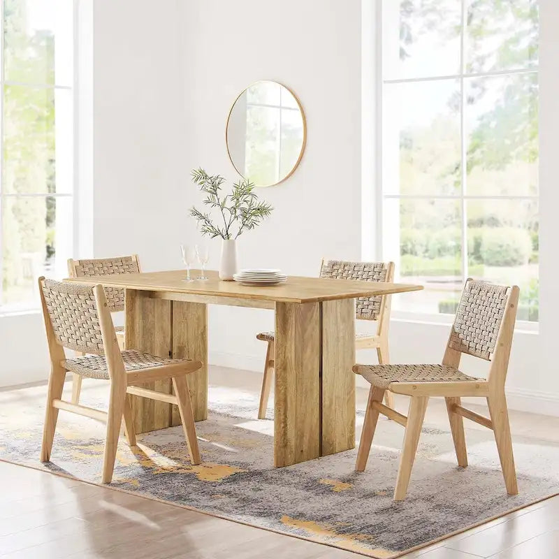 Table à manger en bois de 60 pouces