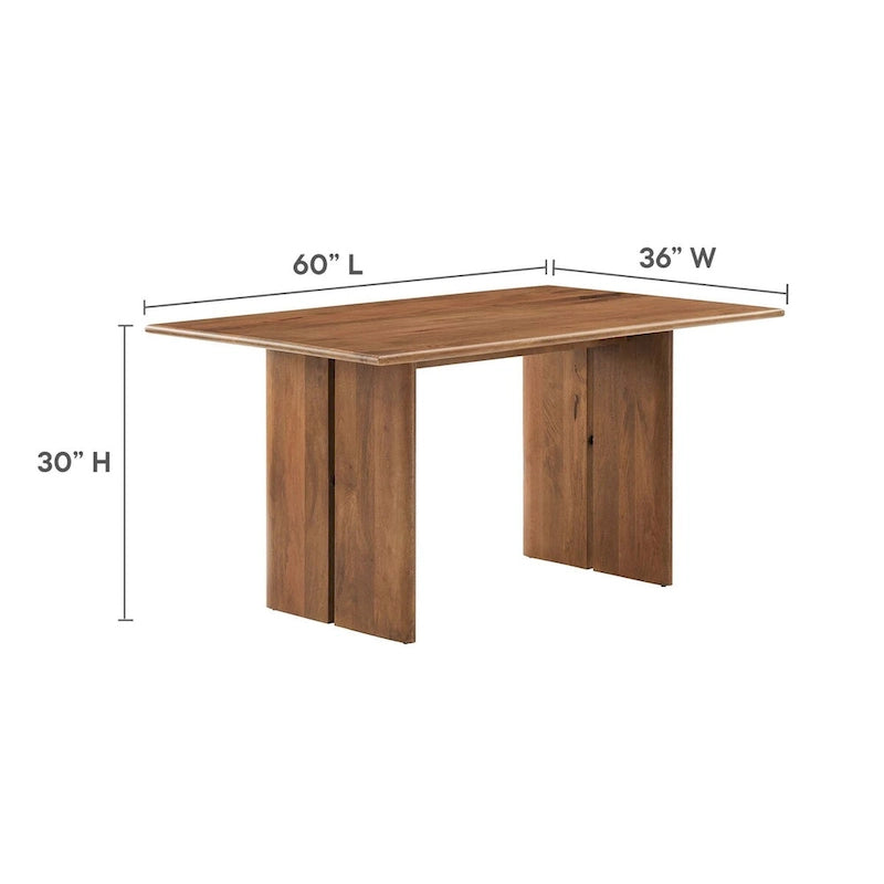 Table à manger en bois de 60 pouces